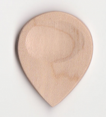 Thicket Wooden Guitar Pick with Thumb Groove - Maple - Pack of 3